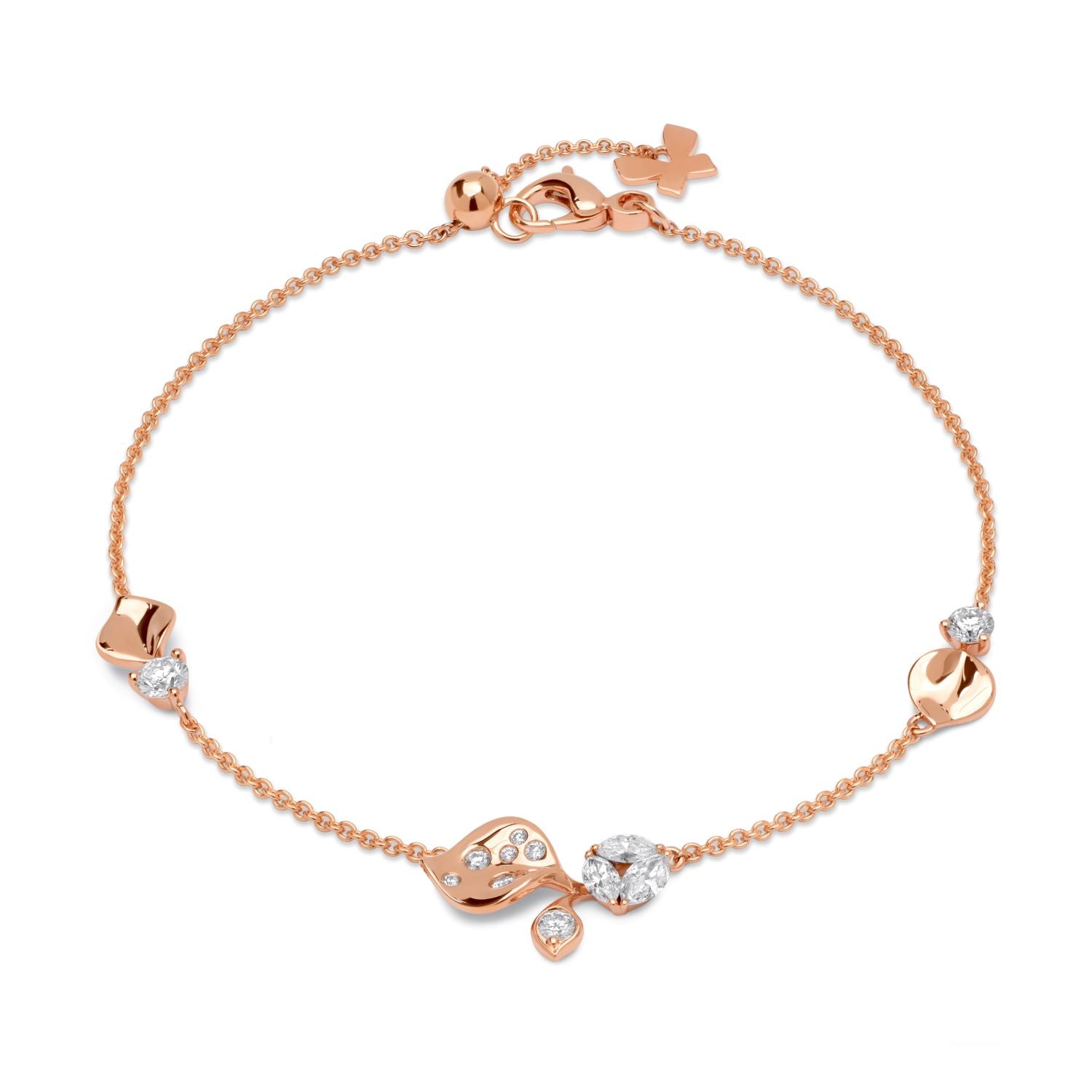 À FLEUR DE PARIS Rose Gold Bracelet