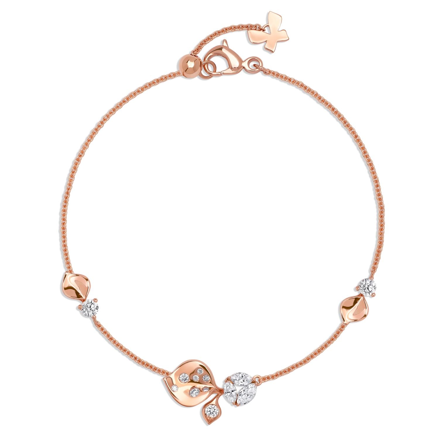 À FLEUR DE PARIS Rose Gold Bracelet